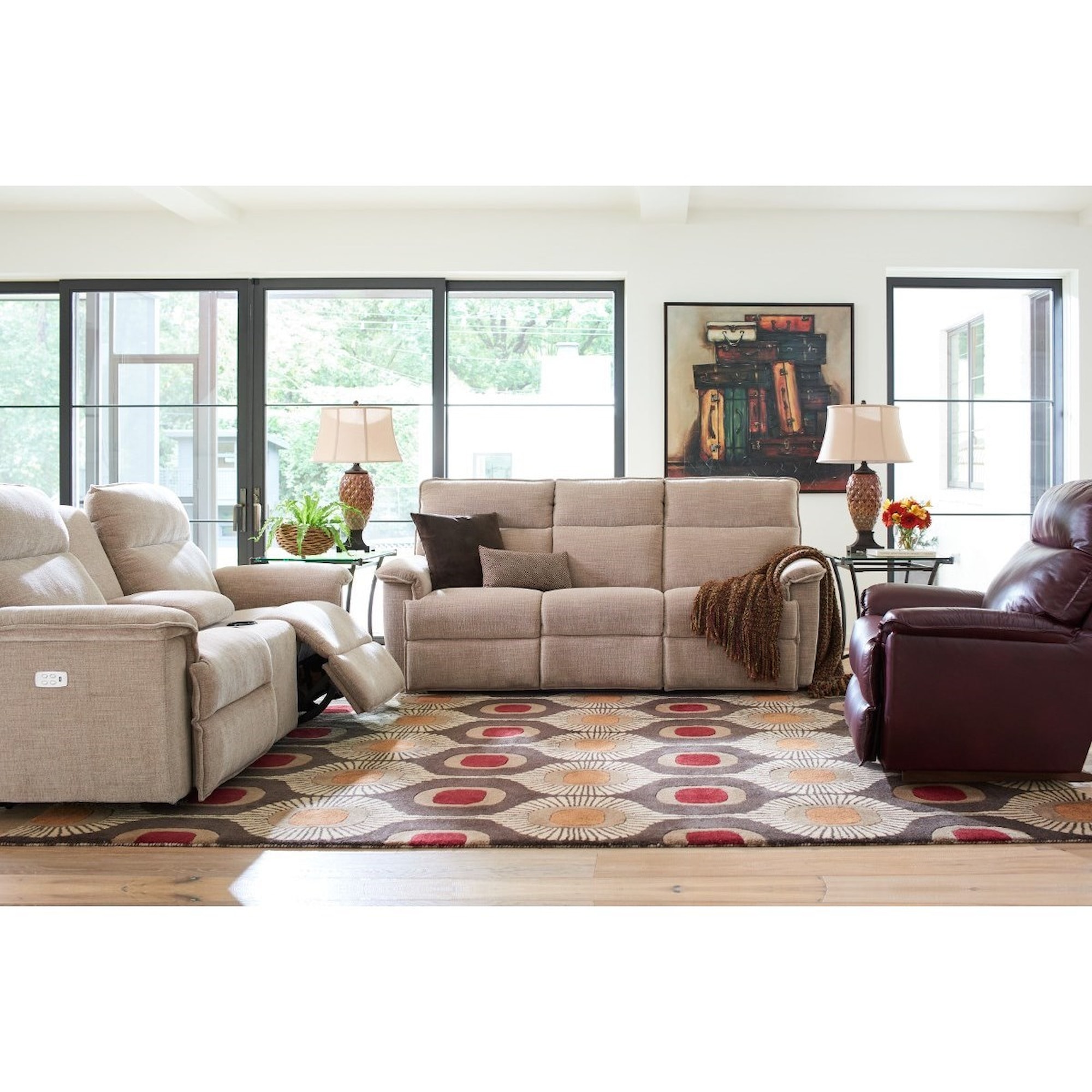 LaZBoy Jay 444706 C144665 Casual Reclining Sofa Home Furnishings